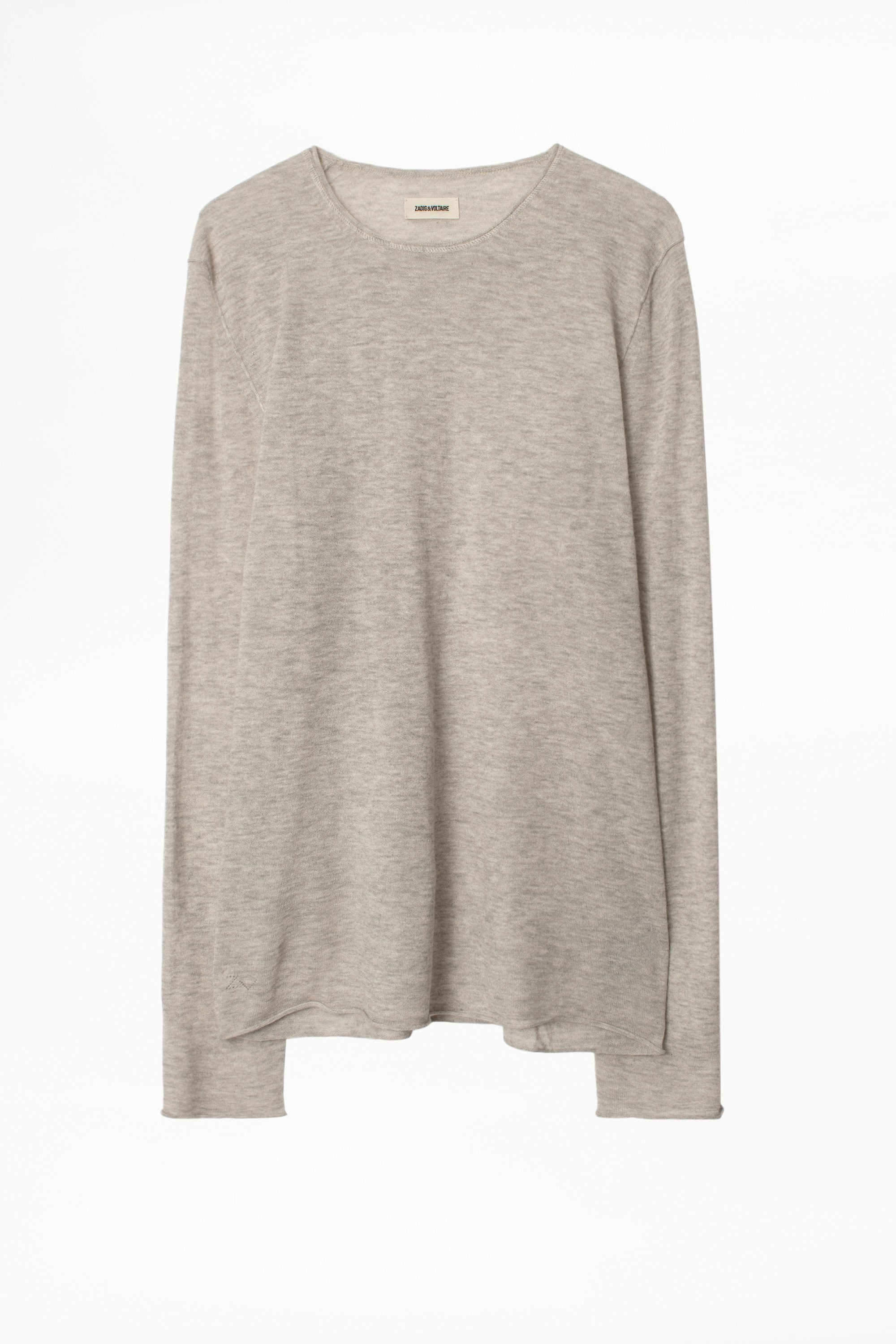 Maglione Teiss Cachemire - Maglione bianco da uomo in cachemire piuma.